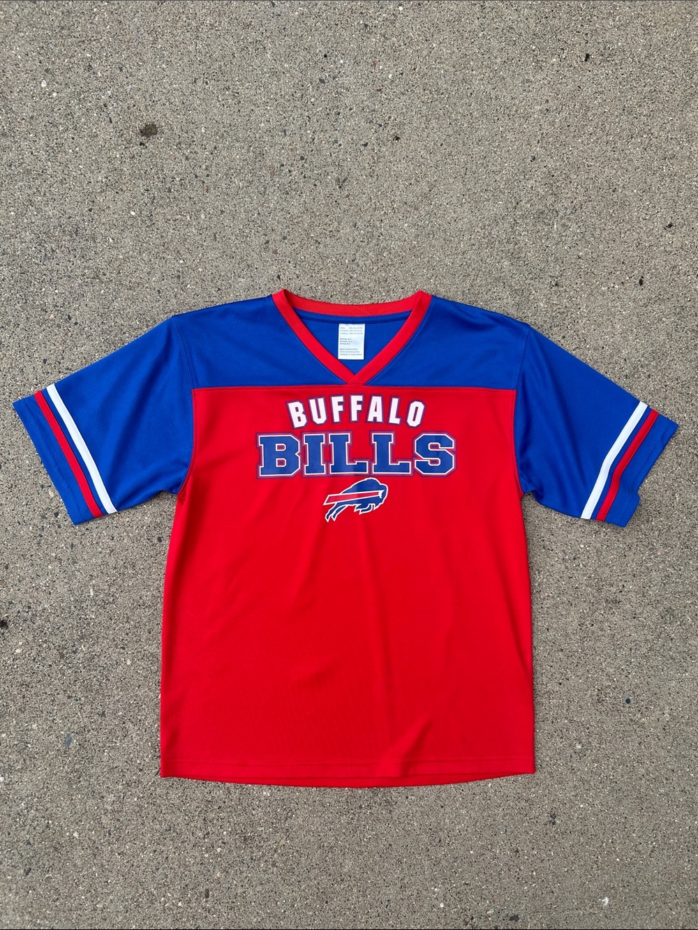 Buffalo Bills Kids Red & Blue V-Neck Team Jersey